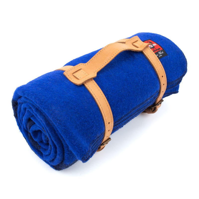 Royal Blue Classic Wool Blanket, , large image number 3